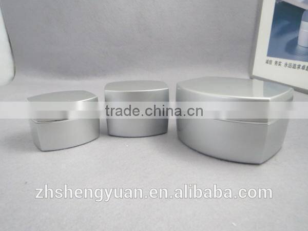 empty double wall cosmetic jars 50ml plastic