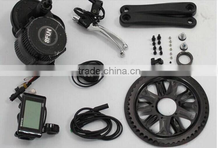Crank Shaft motor bicycle kits BBS01 36V 350W for Electric Bicycle with 18A Integrated Controller