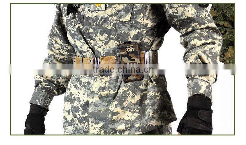 Army Armor silicone case Camo leather for Sam sung