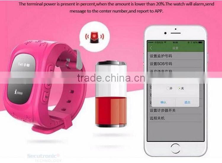 Q50 oled child gps watch anti-kidnapping with sos call function