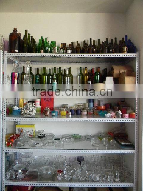 Clear glass bottle price with handle for beer or other drink