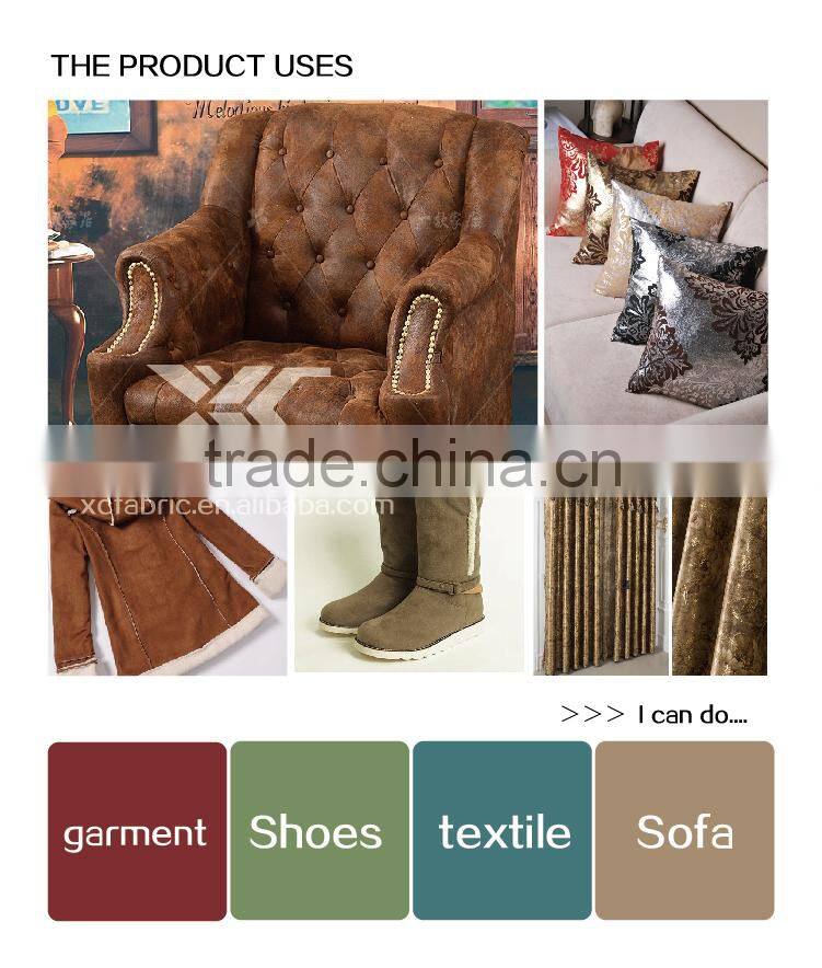 100 polyester white microfiber suede fabric