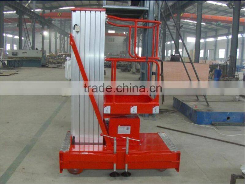 Hydraulic single vertical lift/portable lift platform