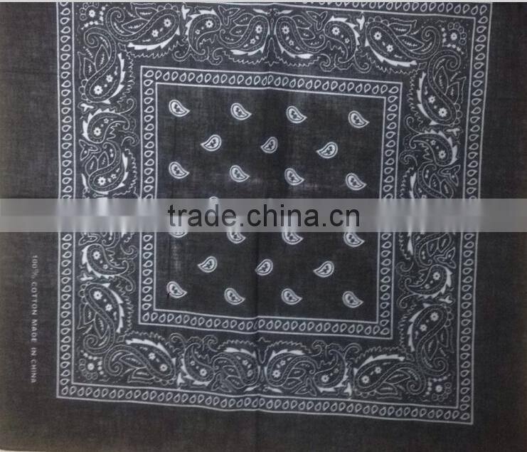 top quality white100%cotton paisley bandana