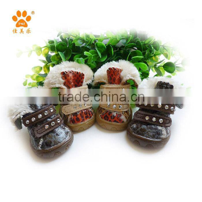 JML 2015 Pet Supply Warm Snow Shoes Rubber Dog Boots
