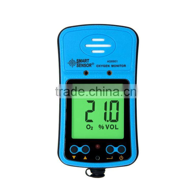 Gas Detector Portable AS9801 Oxygen Monitor O2 Analyzer With Alarm