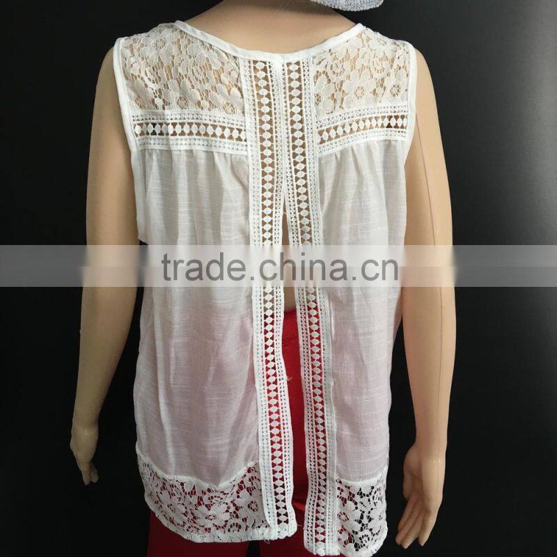 ladies lace tank top women lace vest girl's sleeveless garment girl's tank top sleeveless tops