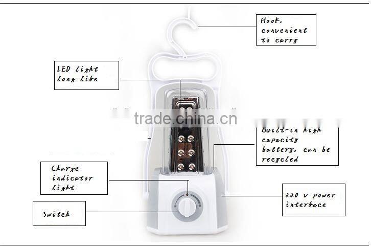 2014 Portable Silver Outdoor Solar Hurricane Lantern With Aluminium Alloy 3W Solar Panel