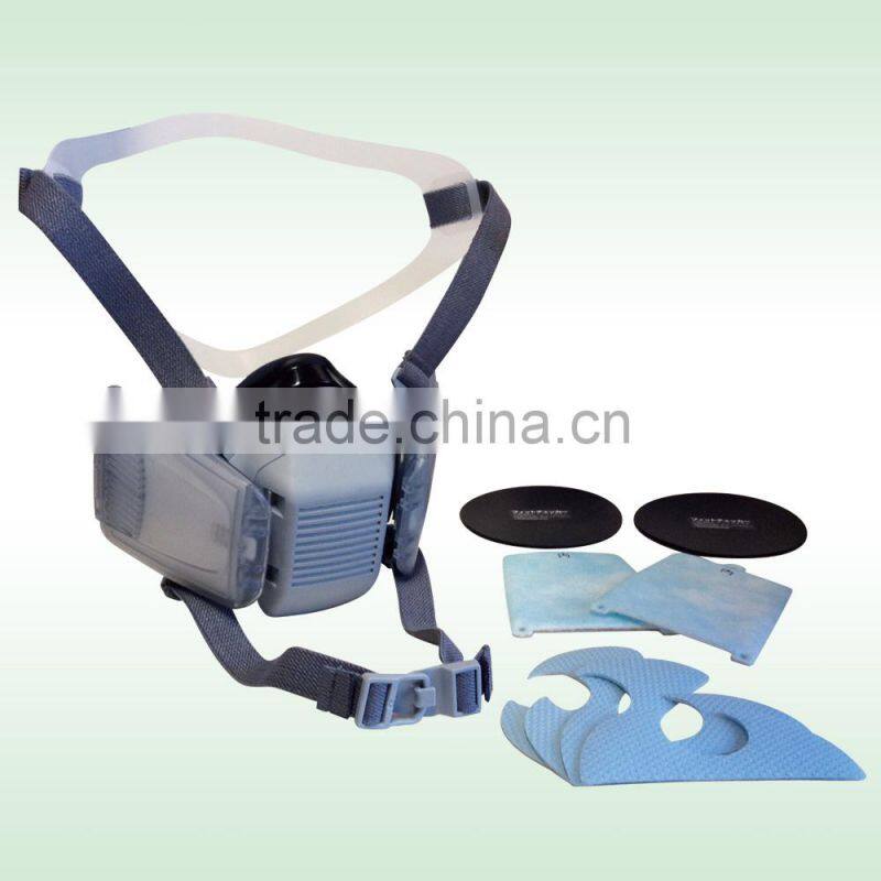 Comfortable pesticide respirator mask with replacement filters
