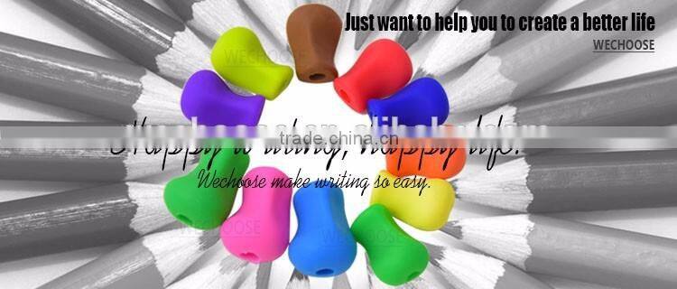 kids Preschool learning silicone rubber pencil grip writing claw soft touch good writing habit