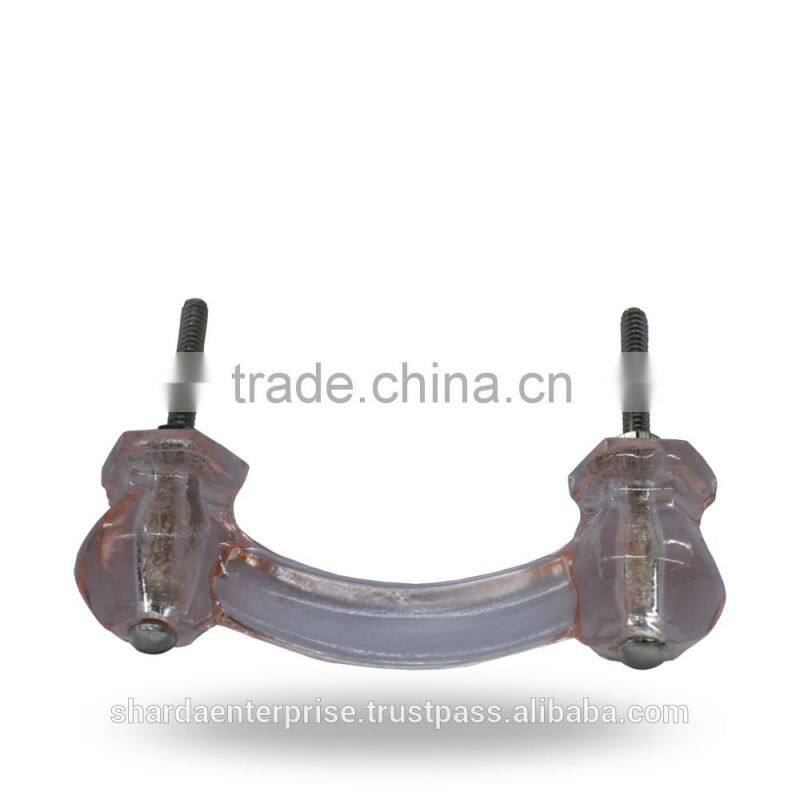 Cut Glass Purple Color Knob