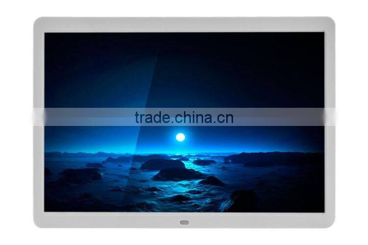 HD advertising digital photo frame 15 inch with video input
