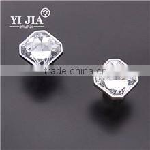 Amethyst Antique Brass Interior Drawer Glass Knob with Metal Base