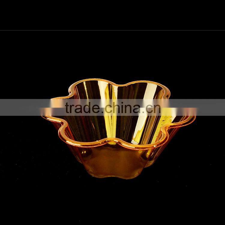 Plastic PET Clear Snow Cone Shave Ice Flower Cup