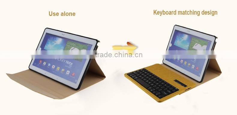 Professional CE ROHS bluetooth keyboard portable with high quality for Samsung NOTE 10.1inch P600/T520-SA206F