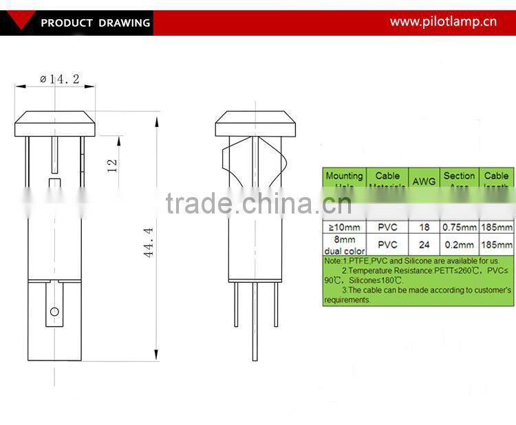 IP67 freezer waterproof 10mm 110v yellow red green white blue linear led light
