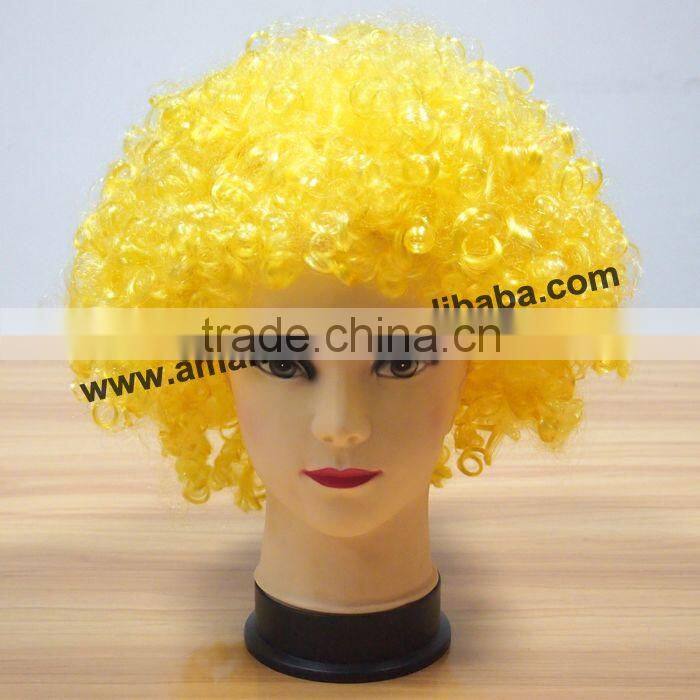 Tops Seller Christmas Party Wig,Sports Wig/Sport Headband Wig/Sports Fans Wigs,