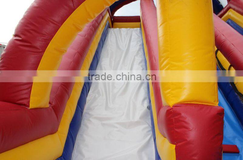 Hola yellow bouncy castle/inflatable bouncy castle with water slide/bouncer house