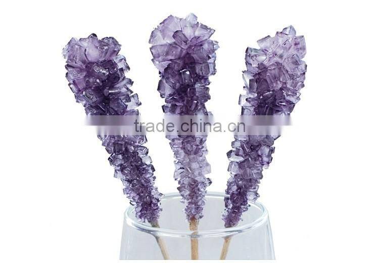 colorful crystal rock sugar stick