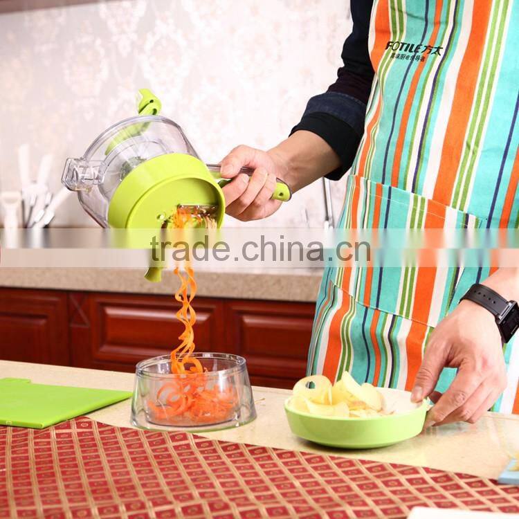 Vegetable Slicer As Seen On TV Multi Wonder Manual Kitchen Spiral Vegetable Slicer