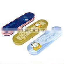 classic first grade beautiful pencil tin box pencil tin case for wholesale