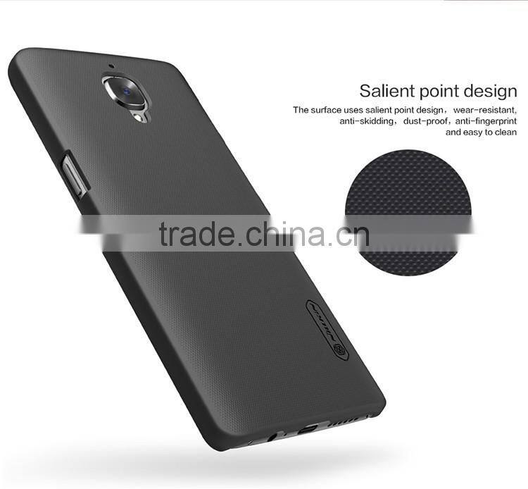 2016 ORIGINAL Nillkin Super Frosted Shield Case Back Cover For OnePlus 3 High Quality BACK COVER FREE LCD PROTECTOR INSIDE