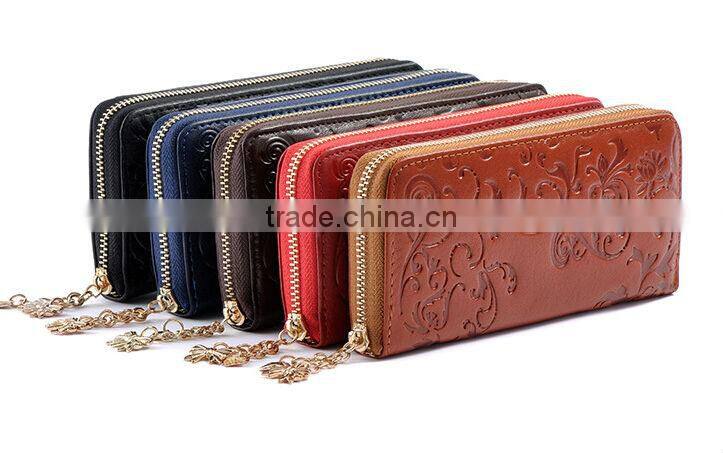 Vintage Style Women Ladies Genuine Leather Wallet Purse Clutch Phone Case Money Card Case