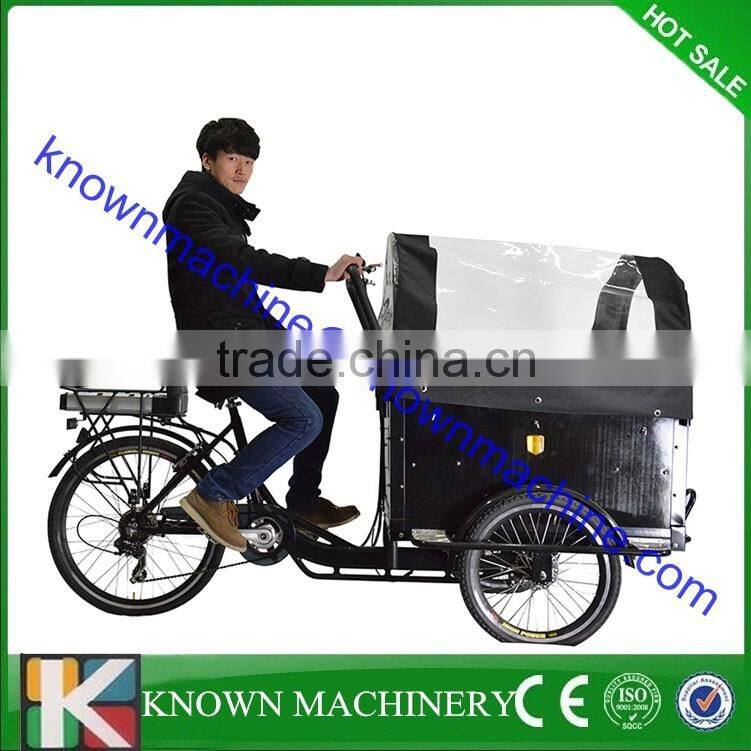 Three wheel triporteur electric cargo trike reverse trike for sale