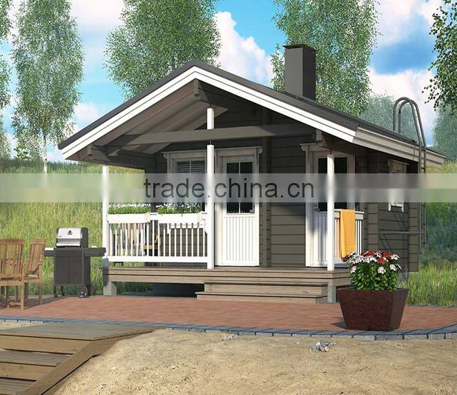 Prefabricated Wood House with One Bedroom