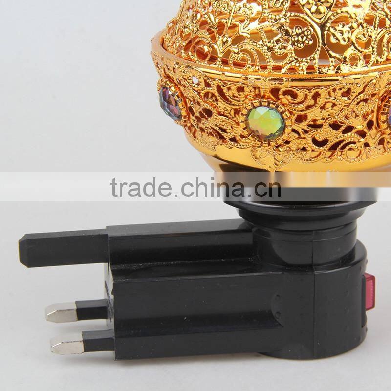 2016 new wholesale B-G or A-G plug silver or gold Electric Incense Burner