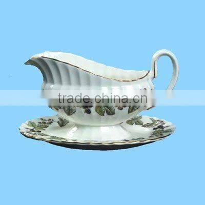 ceramic dinnerware supply porcelain serving gravy bowl