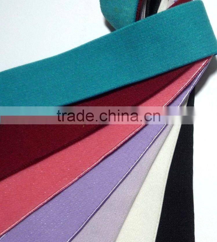 Coral Red/ Red/ Orchid / White/ Black ect Felt Surface Elastic Band