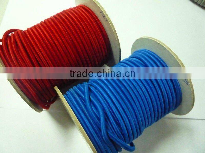 8mm strentherning black rubber cords/bungee cords