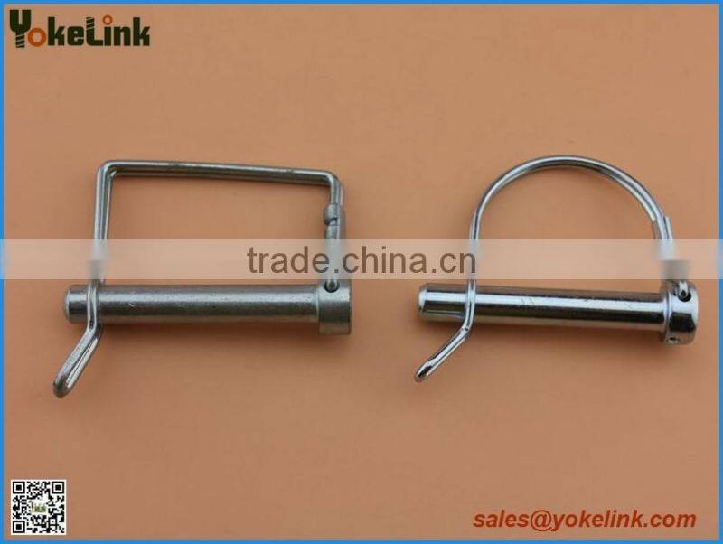 Square wire lock pin wire snapper pin