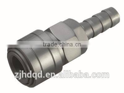 Japan one tough type industrious coupler with hose barb ,white nickel plated & 9 10 14.6