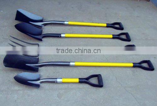 fiberglass handle D grip shovels