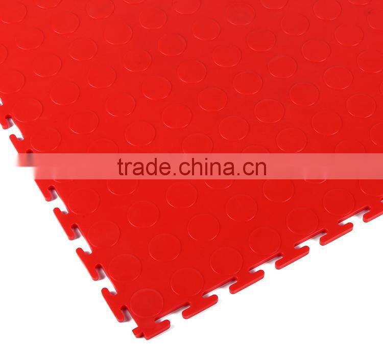 Easy installation PVC interlocking tiles for workshops