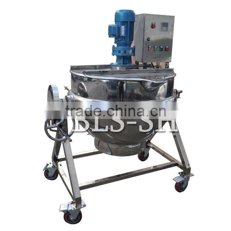 steam jacketed kettle with mixer