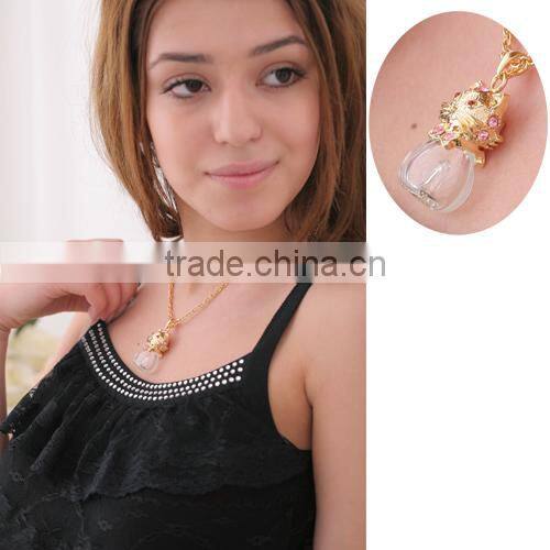 CAT shape Jewelry Pendant Glass Perfume bottle jewelry