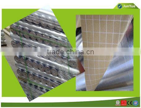 Aluminum foil fabric faced thermal insulation material radiant barrier