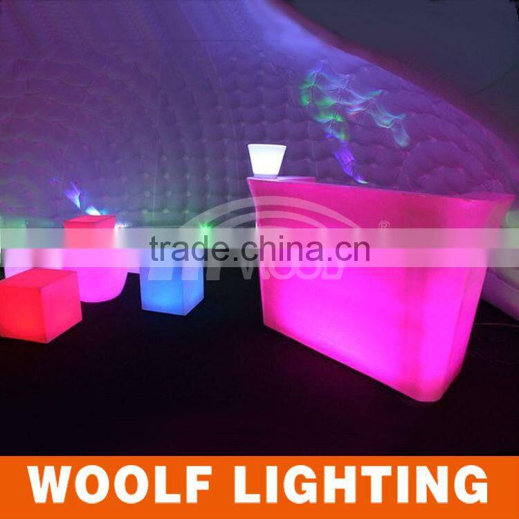 Plastic rechargeable 16 colors RGB waterproof led home chair bar stool