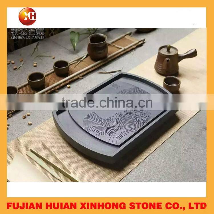 Beautiful Natural Stone Tray and Chinese Tea Pot