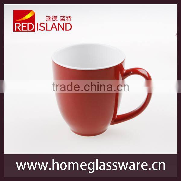 wide mouth cup, ceramic coffee mug