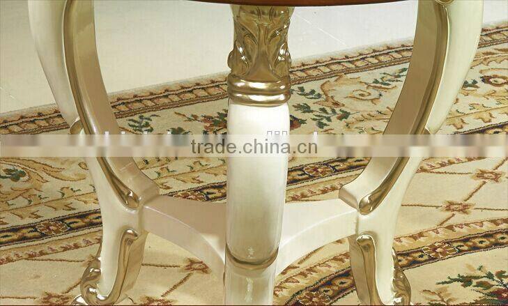 European Style Luxury Coffee Table, Beautiful Painting Wooden Tea Table, Fashionable Little Round Table (BF01-ML043)