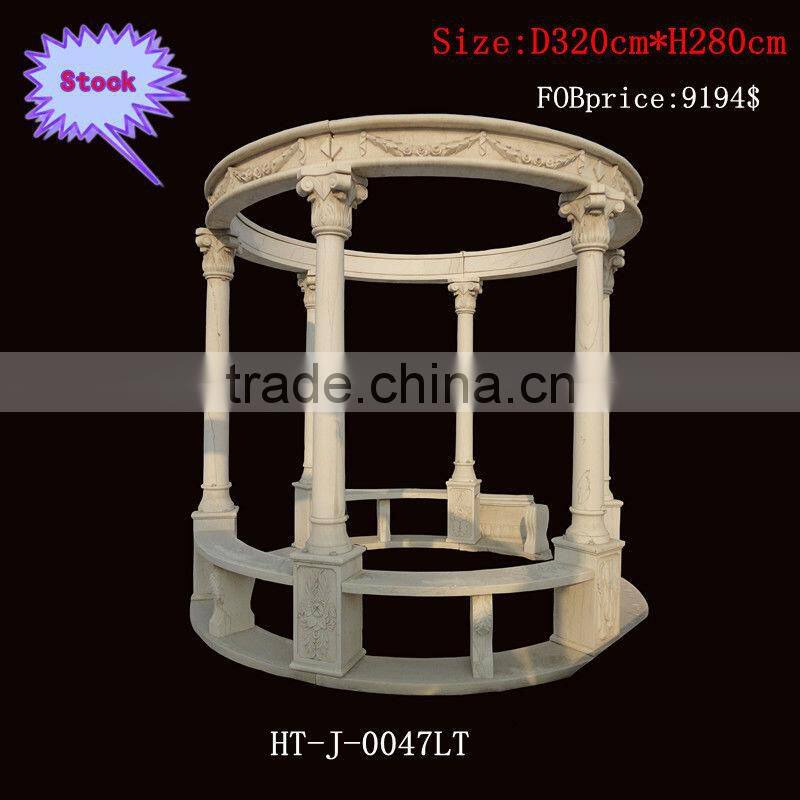 Outdoor Marble Gazebo With Six Pillars