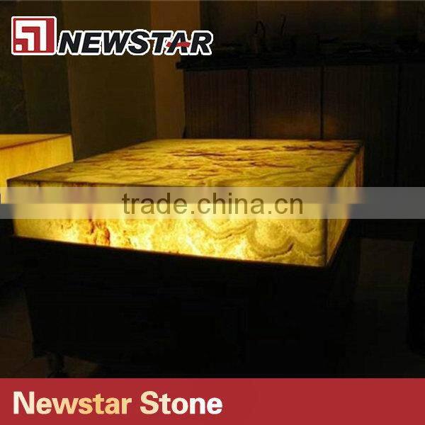 Newstar transparent yellow onyx stone