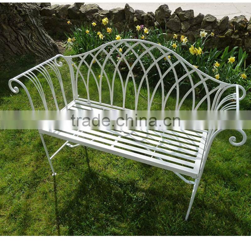 Vintage outdoor wrought iron clean bench PL08-8671