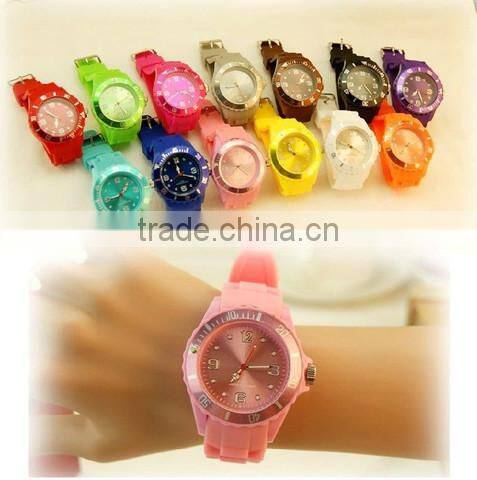Fashionable waterproof Silicone Wrist Watch,colorful silicoen wrist watch,custom designed dial colorful watch wrist watch silico