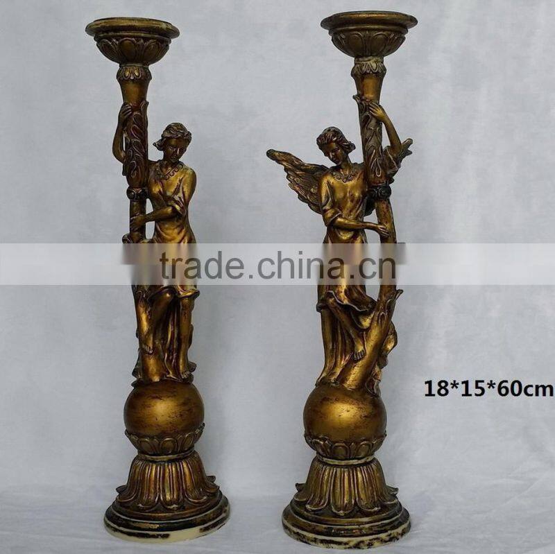 polyresin figurine arts polyresin candle holder