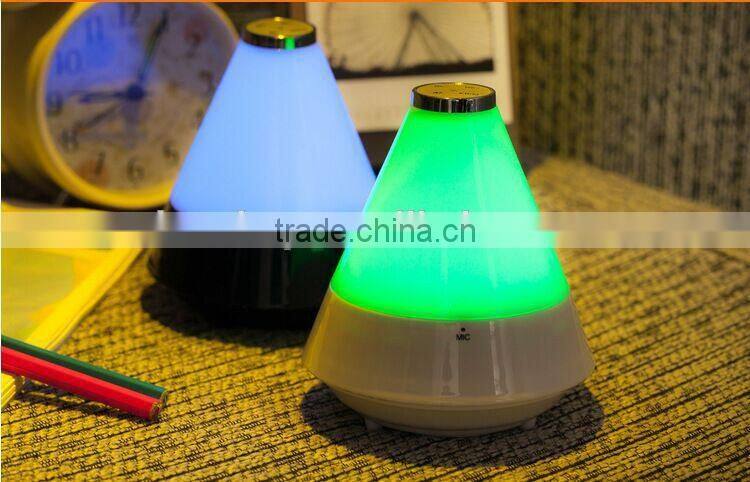 2015 led bluetooth stereo colorful night light bluetooth speakers Card stereo change color heavy bass FM speaker